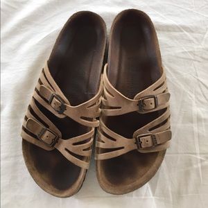 Brown Birkenstock sandals